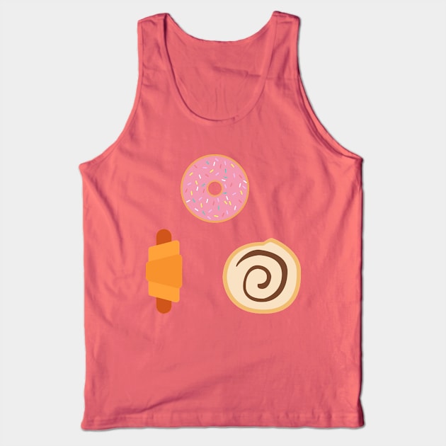 Donut Shop Goodies Tank Top by trippfritts